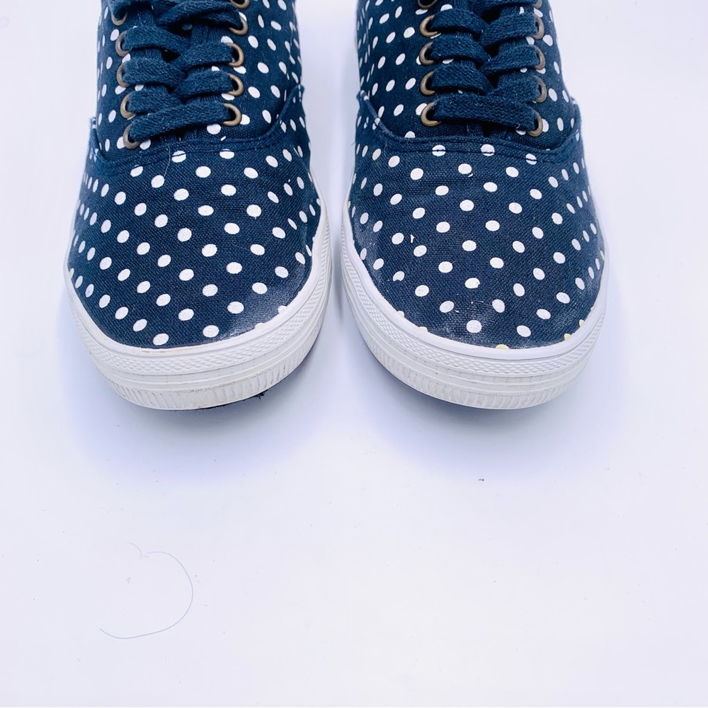 City Sneaks shoes Polka dot sneakers dark blue and white women size 8.5 - Picture 6 of 10